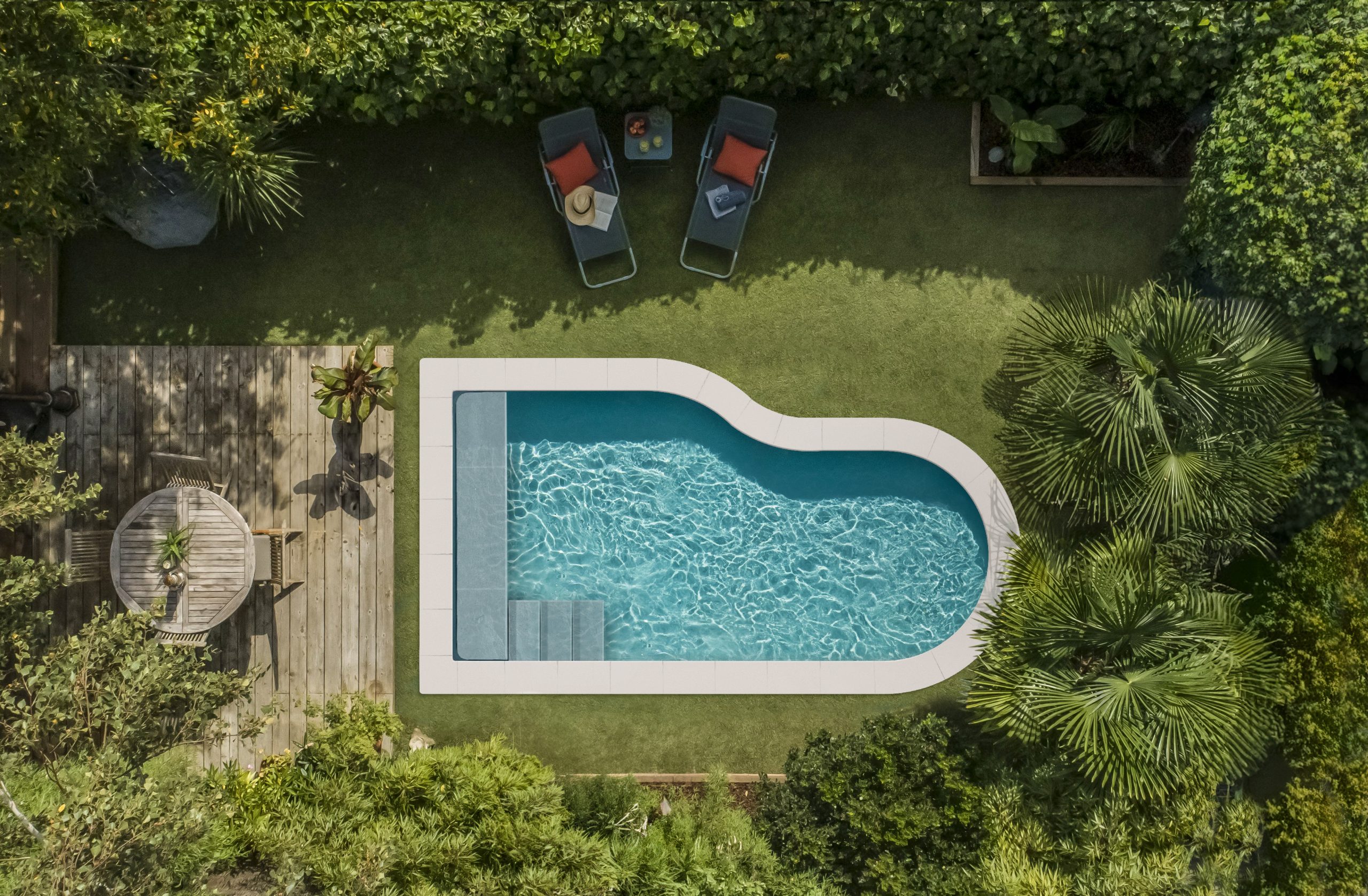 mini piscine Slim Lya © Piscines Waterair mini piscine Slim Lya © Piscines Waterair