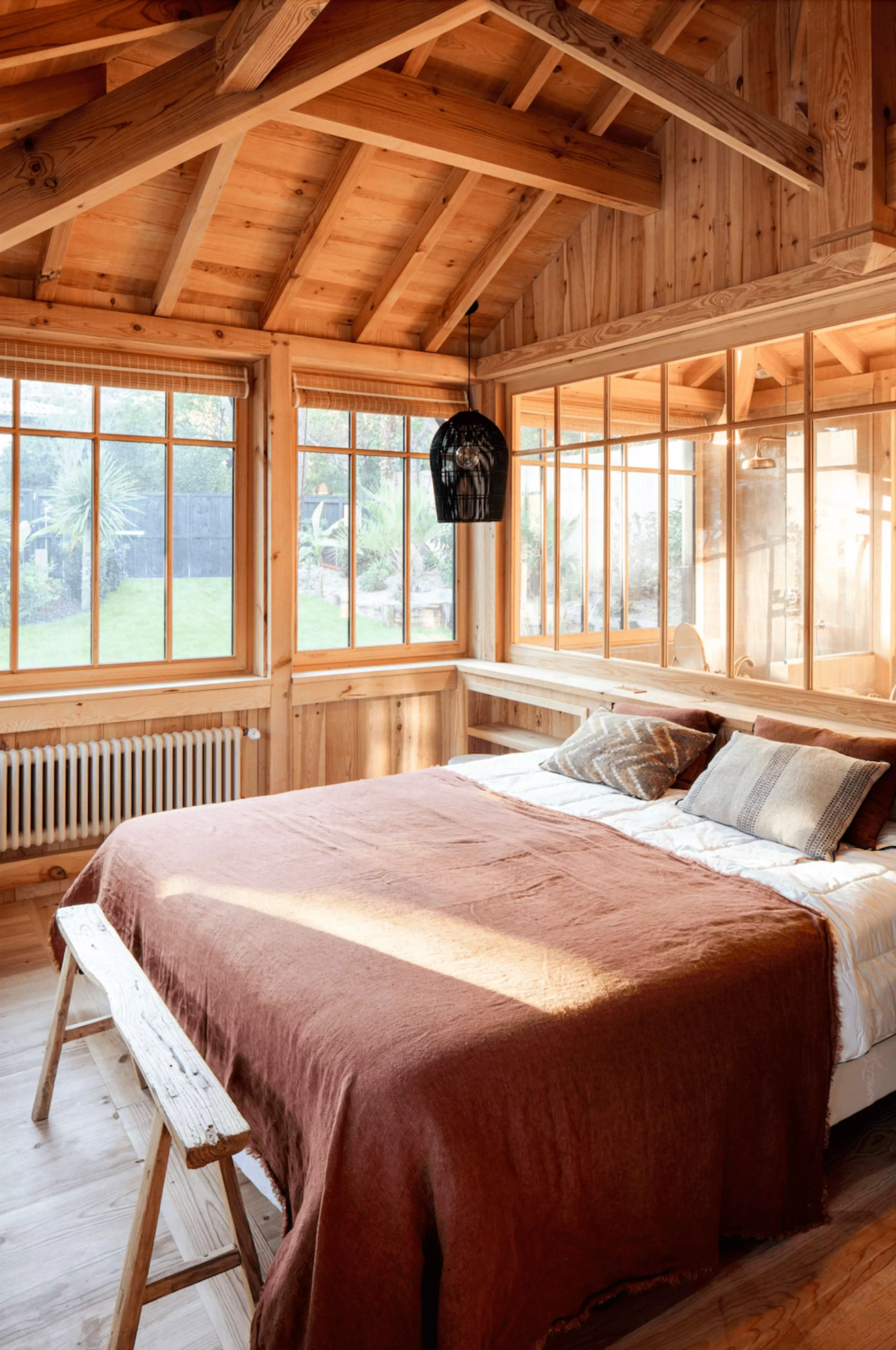 chambre maison en bois avec piscine Cap Ferret chambre maison en bois avec piscine Cap Ferret