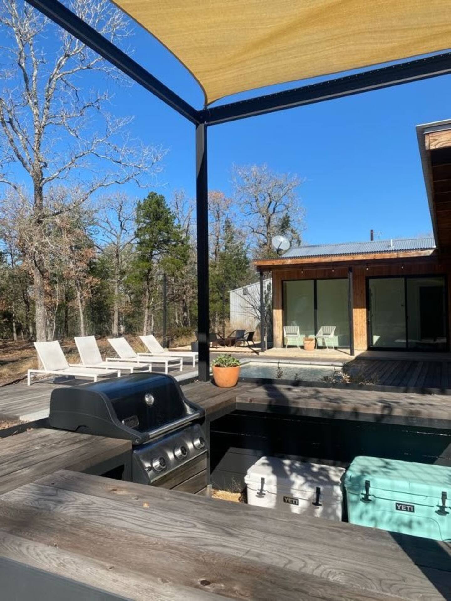 jardin maison en bois Texas la Page House