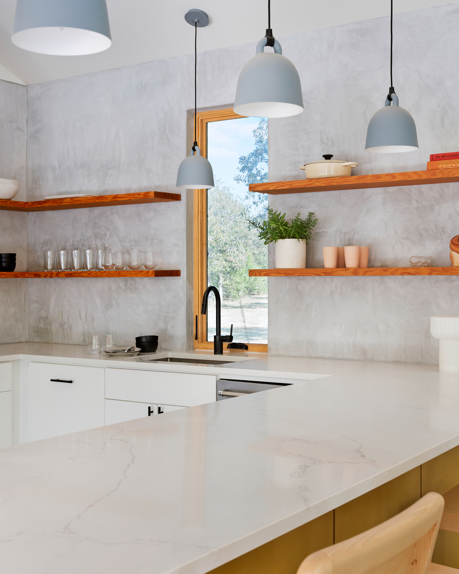 cuisine maison en bois Texas la Page House