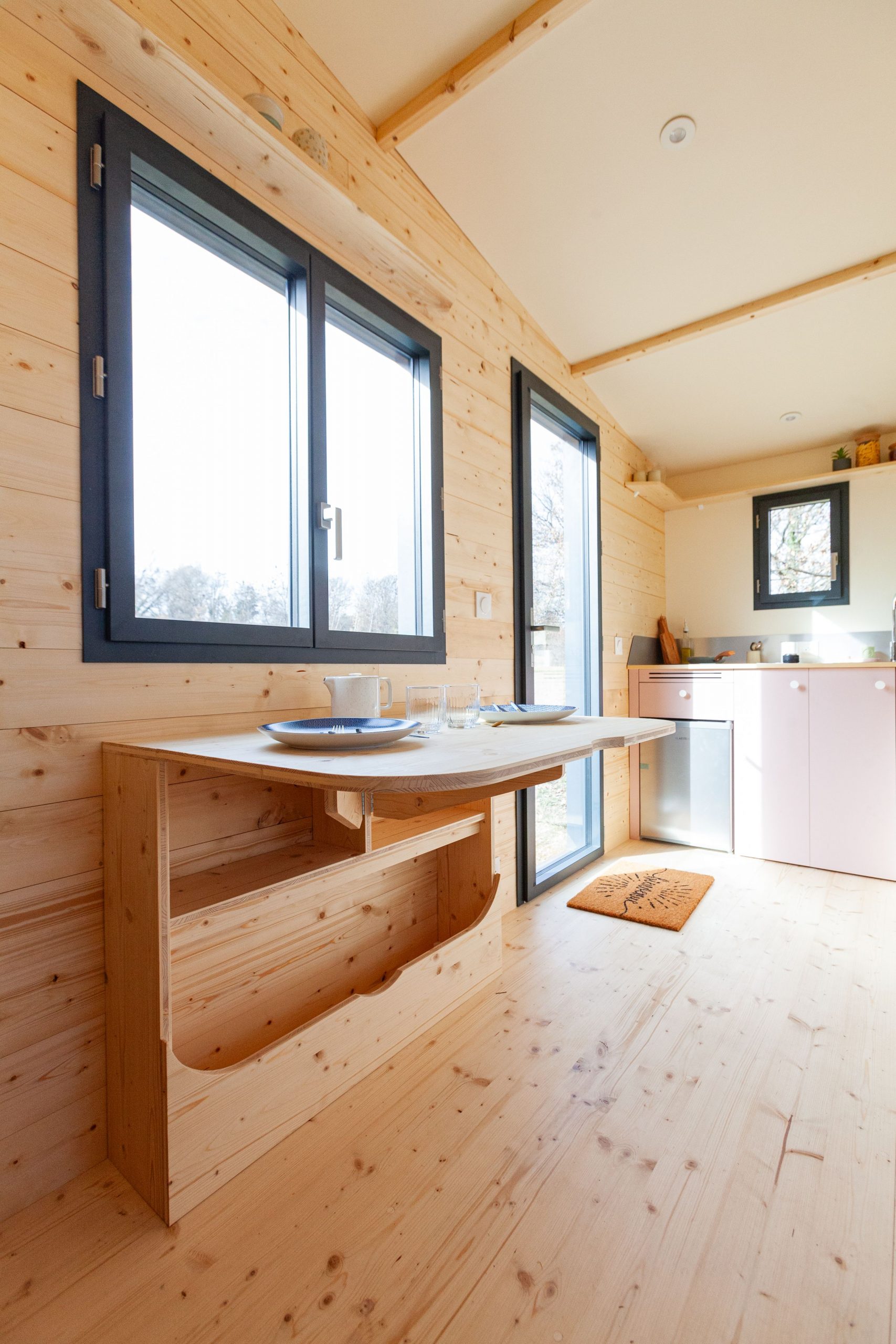 intérieur tiny house française Plume