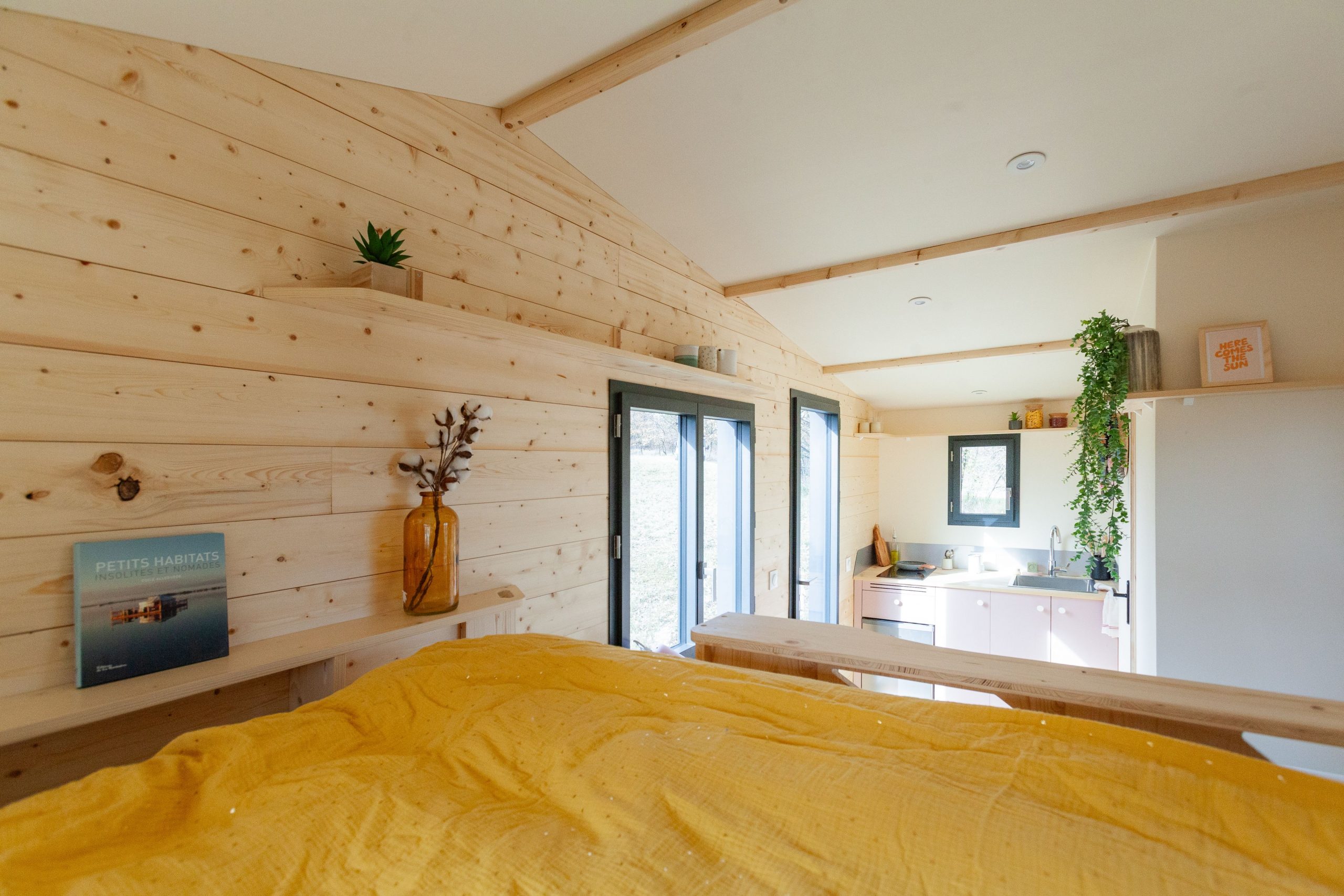 intérieur tiny house française Plume