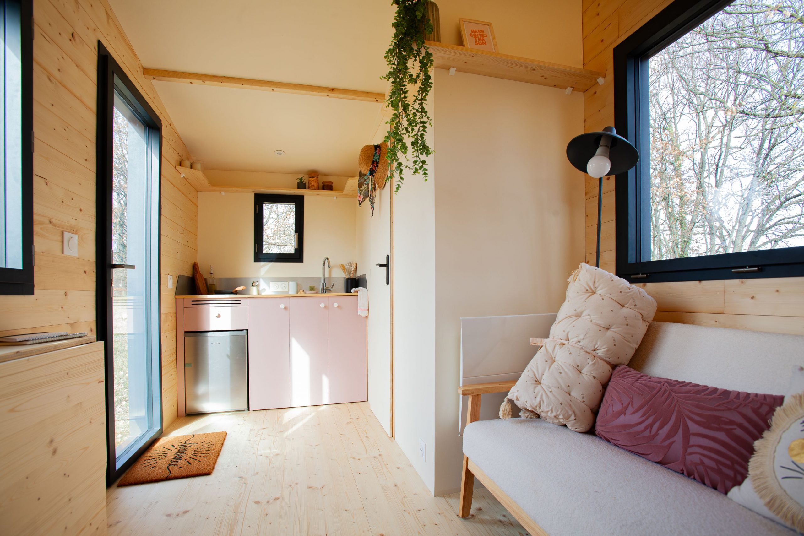 intérieur tiny house française Plume