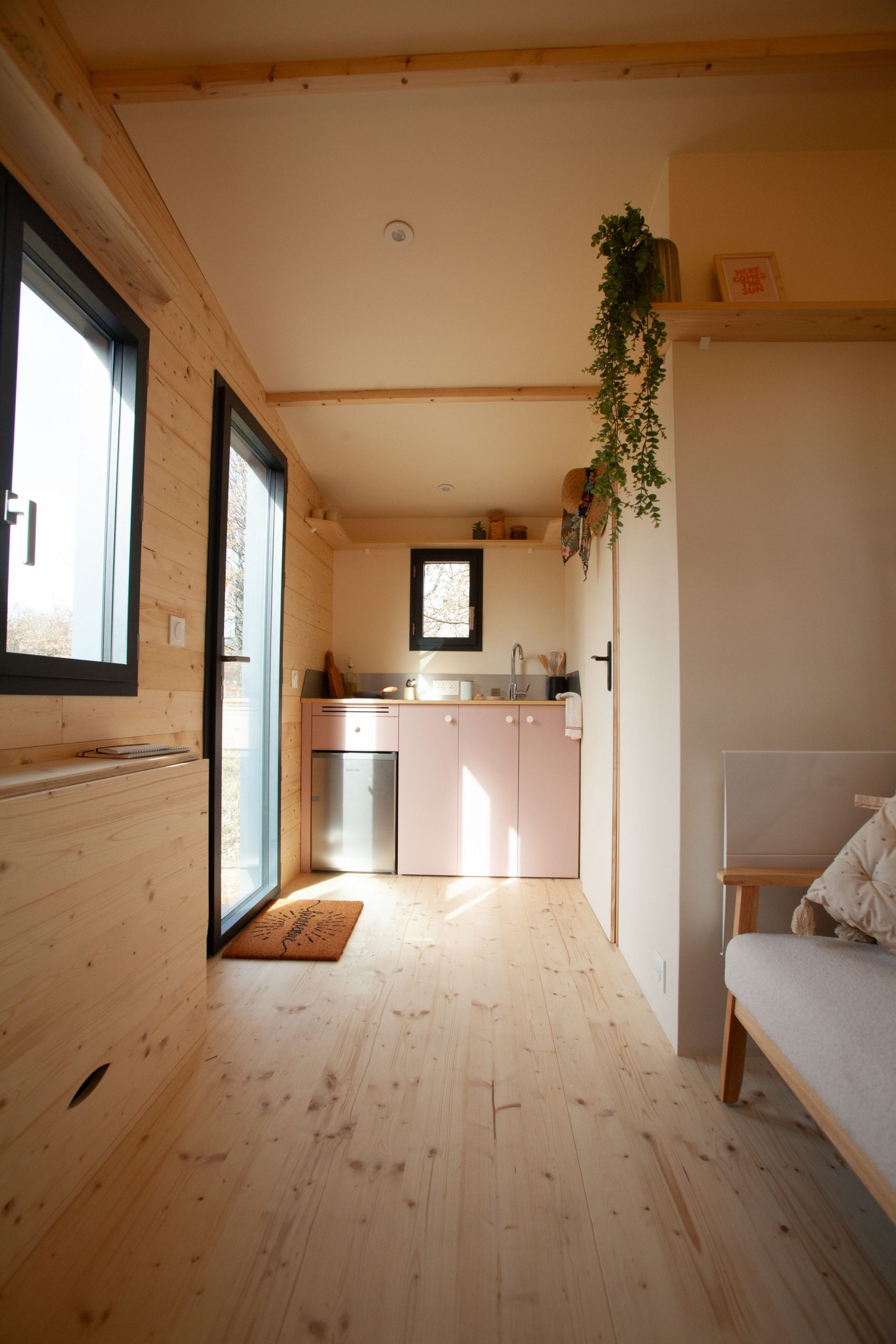 intérieur tiny house française Plume