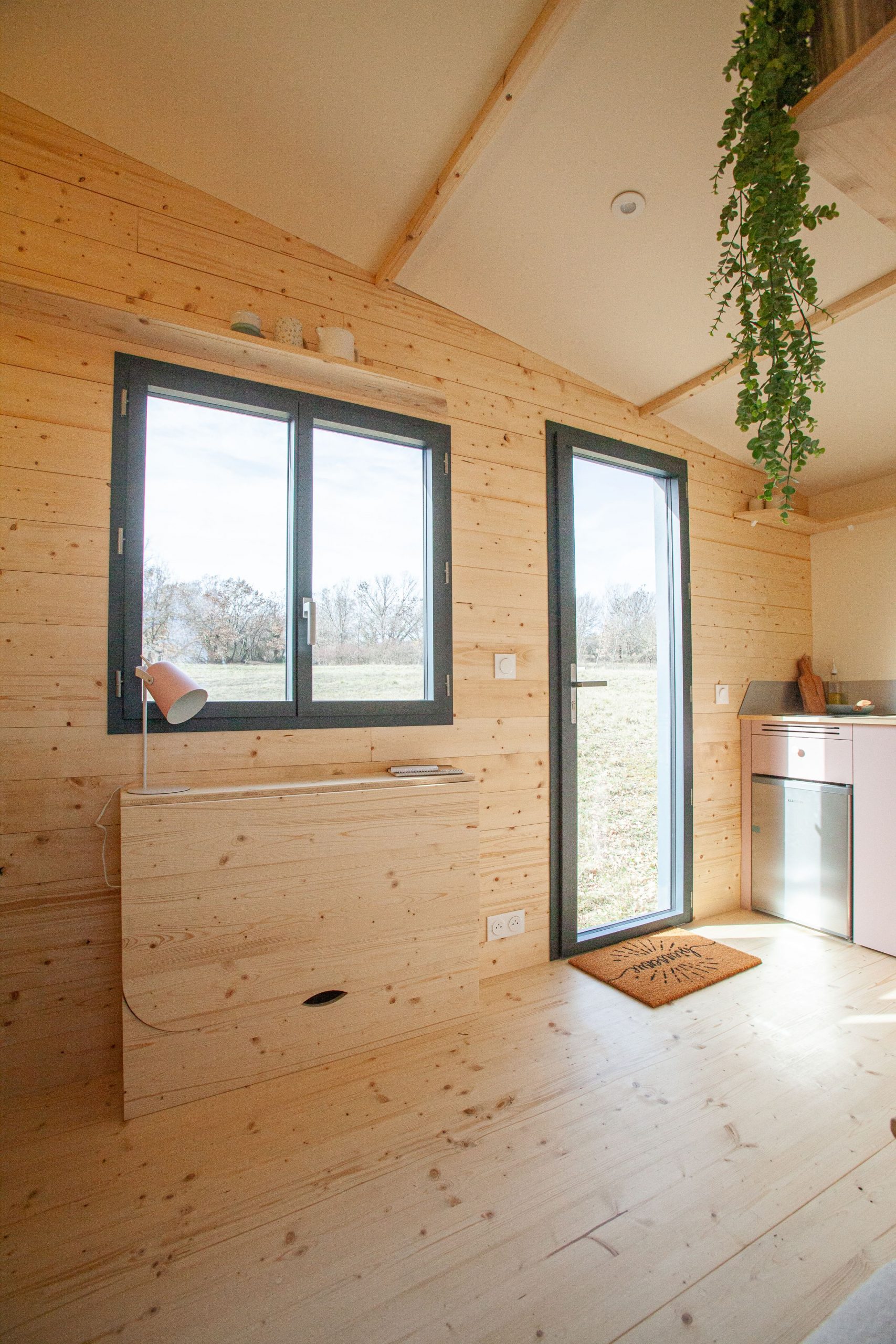 intérieur tiny house française Plume