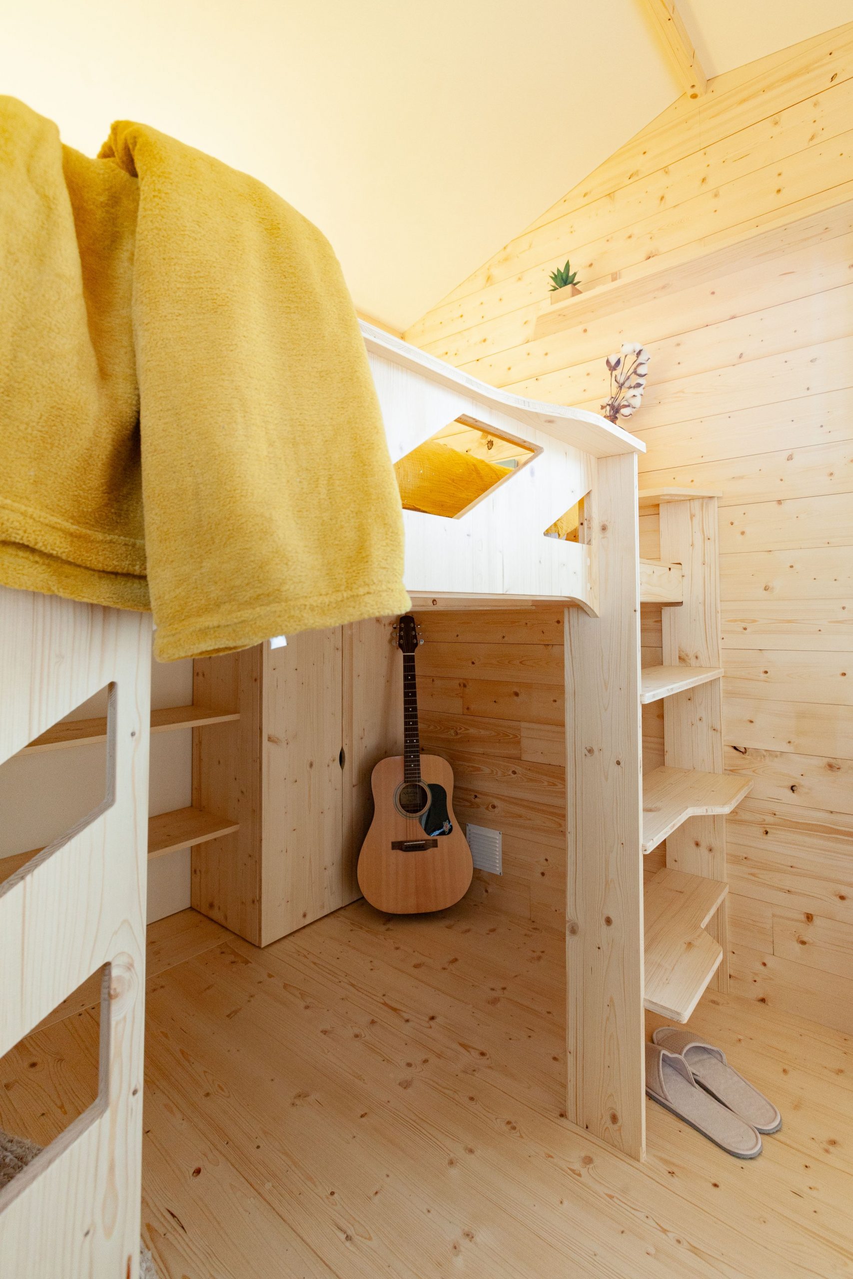 intérieur tiny house française Plume