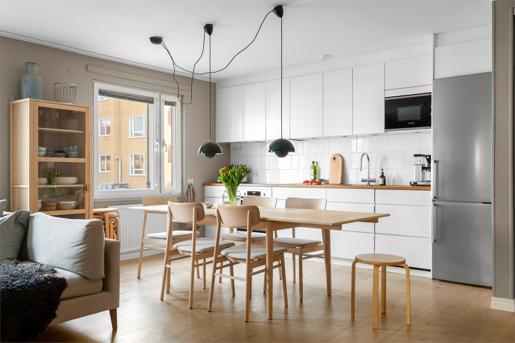 salon avec cuisine ouverte décoration scandinave salon avec cuisine ouverte décoration scandinave