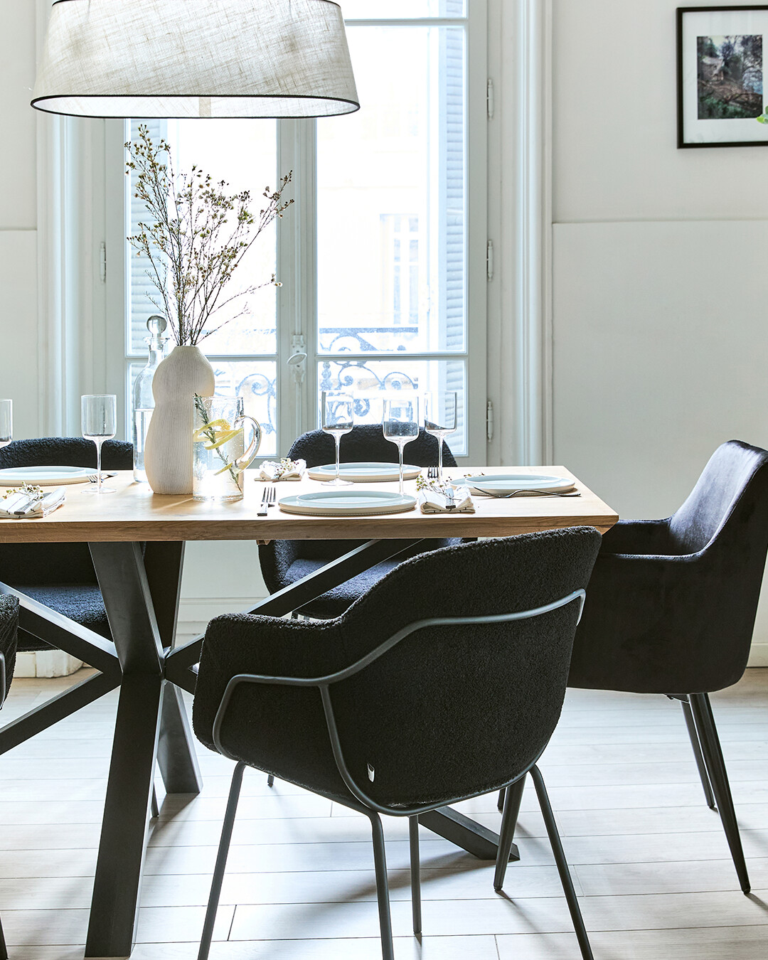 salle à manger décoration contemporaine catalogue Alinea appartement haussmannien salle à manger décoration contemporaine catalogue Alinea appartement haussmannien
