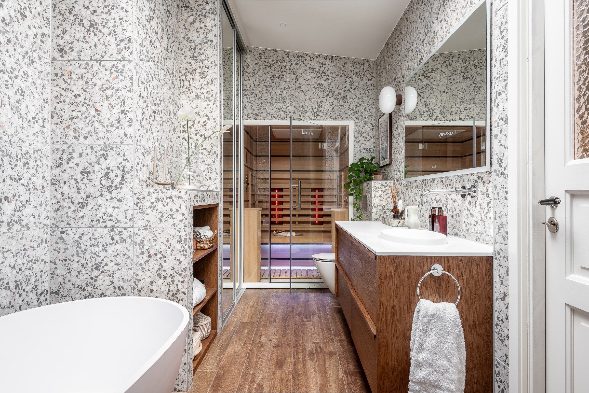salle de bain design avec papier-peint salle de bain design avec papier-peint