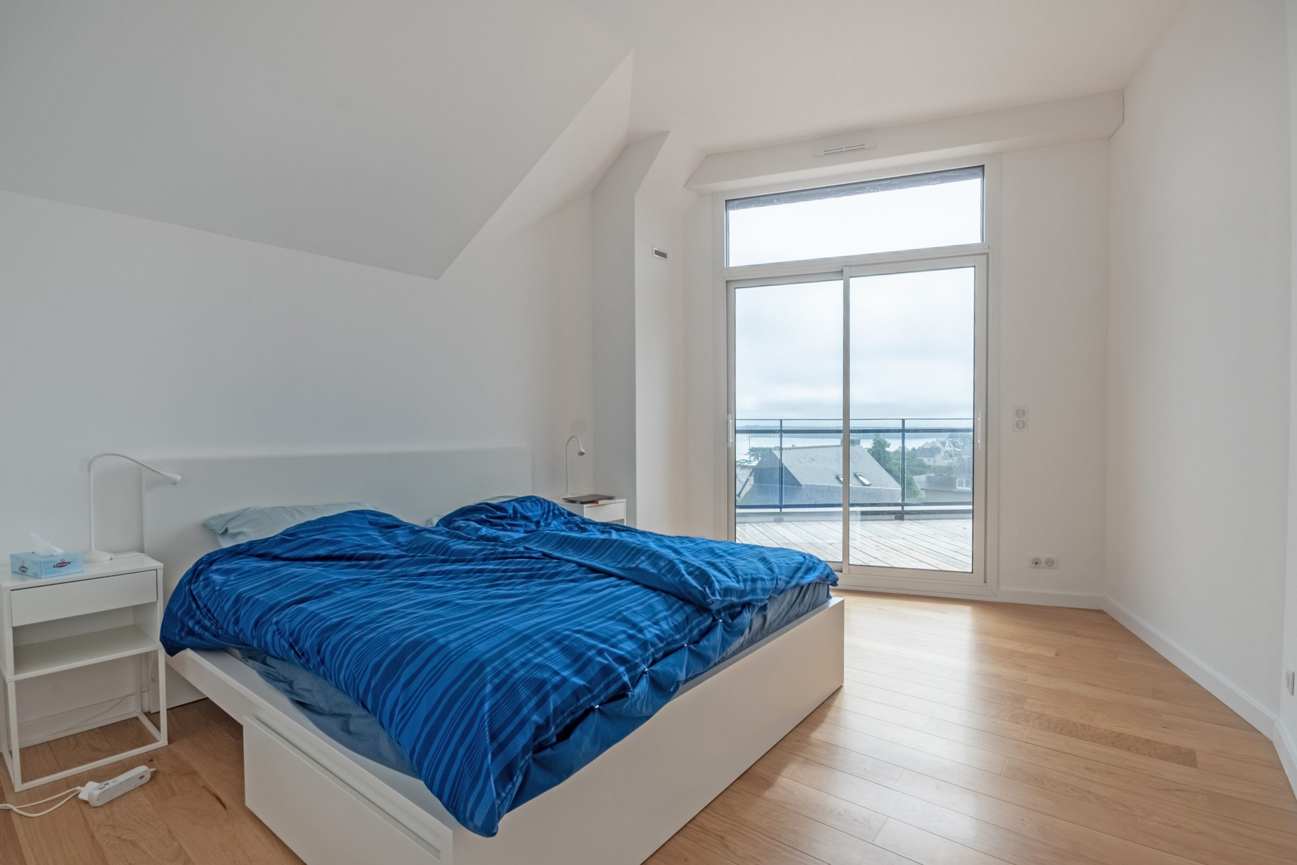 chambre avec terrasse maison Bretagne par architecte