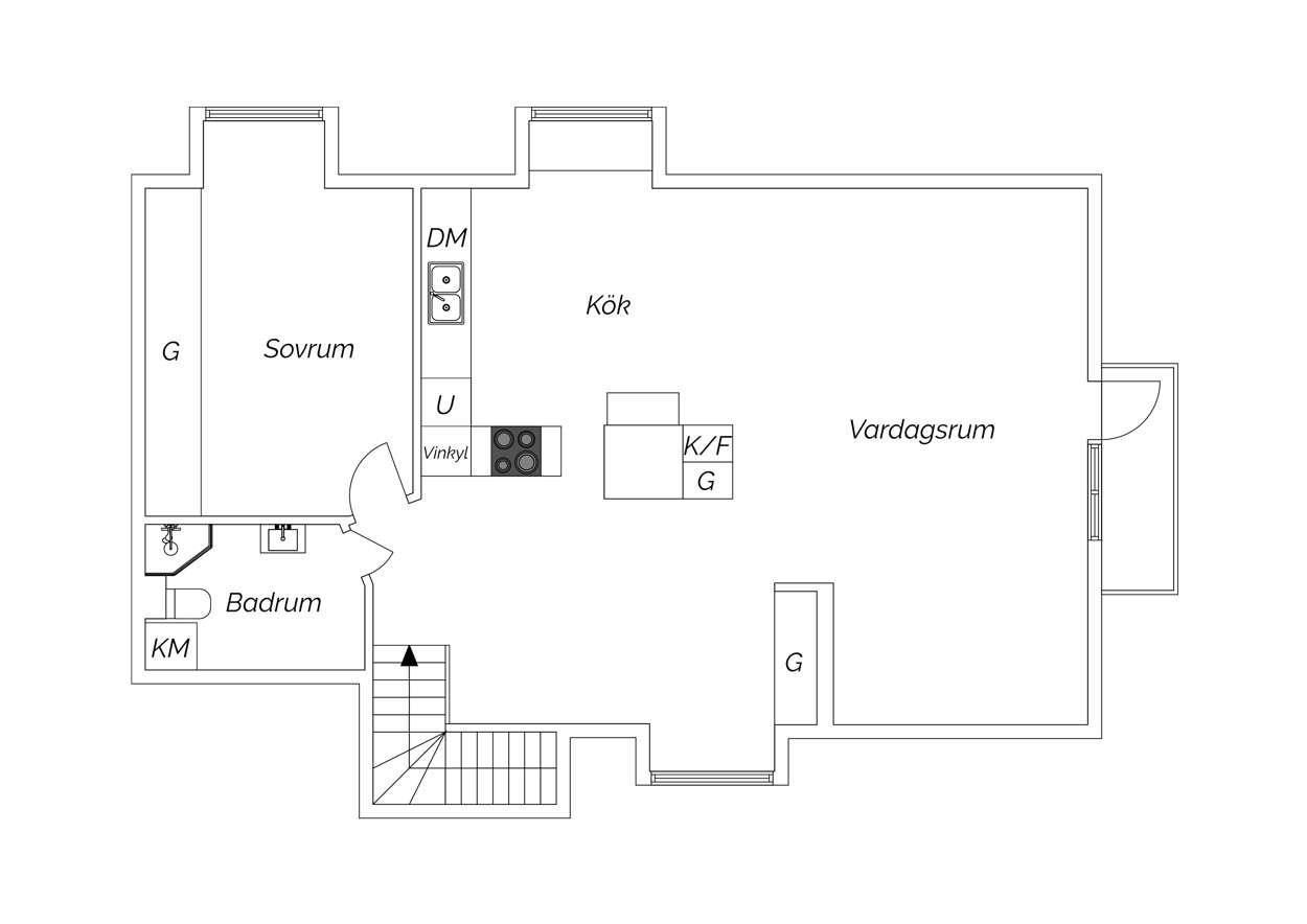 plan appartement de 68m2 mansardé plan appartement de 68m2 mansardé