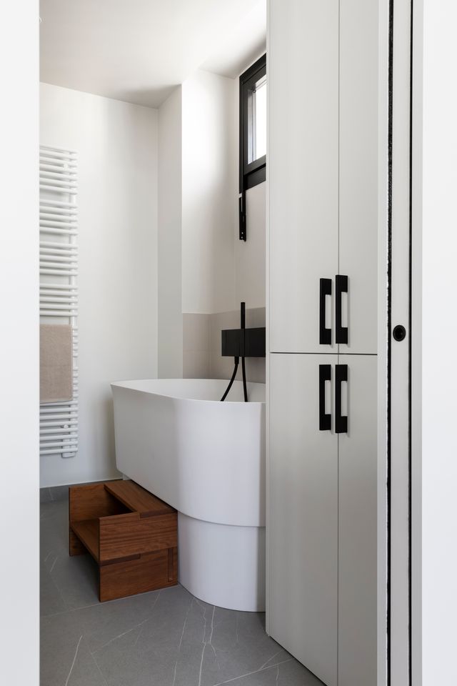 salle de bain baignoire japonaise Photo : ©Pauline Le Goff