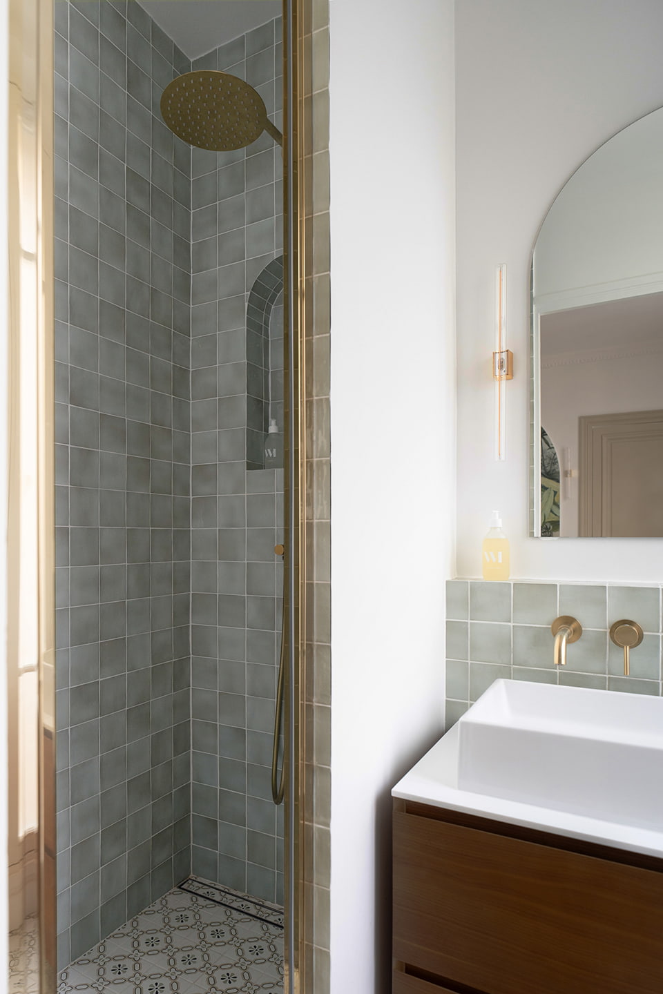 salle de bain zelliges vertes salle de bain zelliges vertes