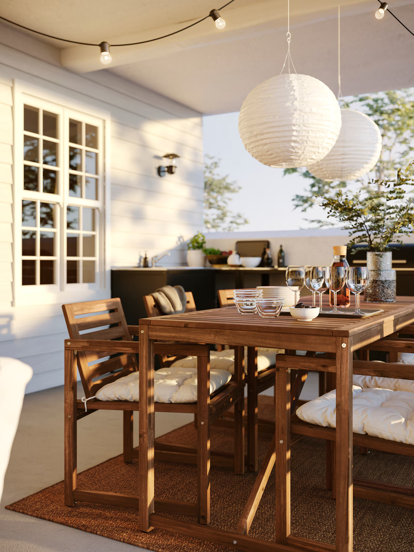 terrasse bien aménagée par IKEA terrasse bien aménagée par IKEA