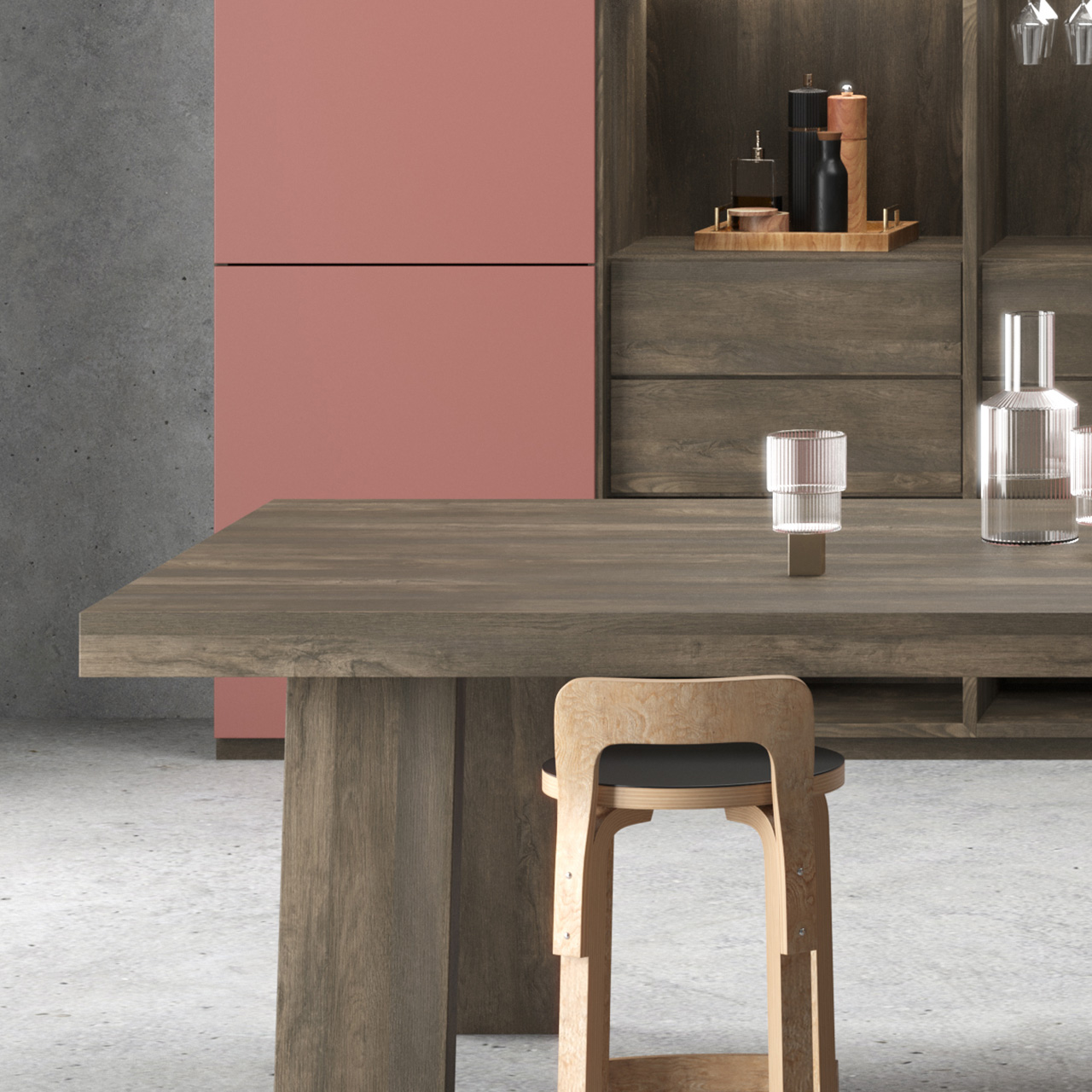 cuisine design terracotta revêtement ARPA cuisine design terracotta revêtement ARPA