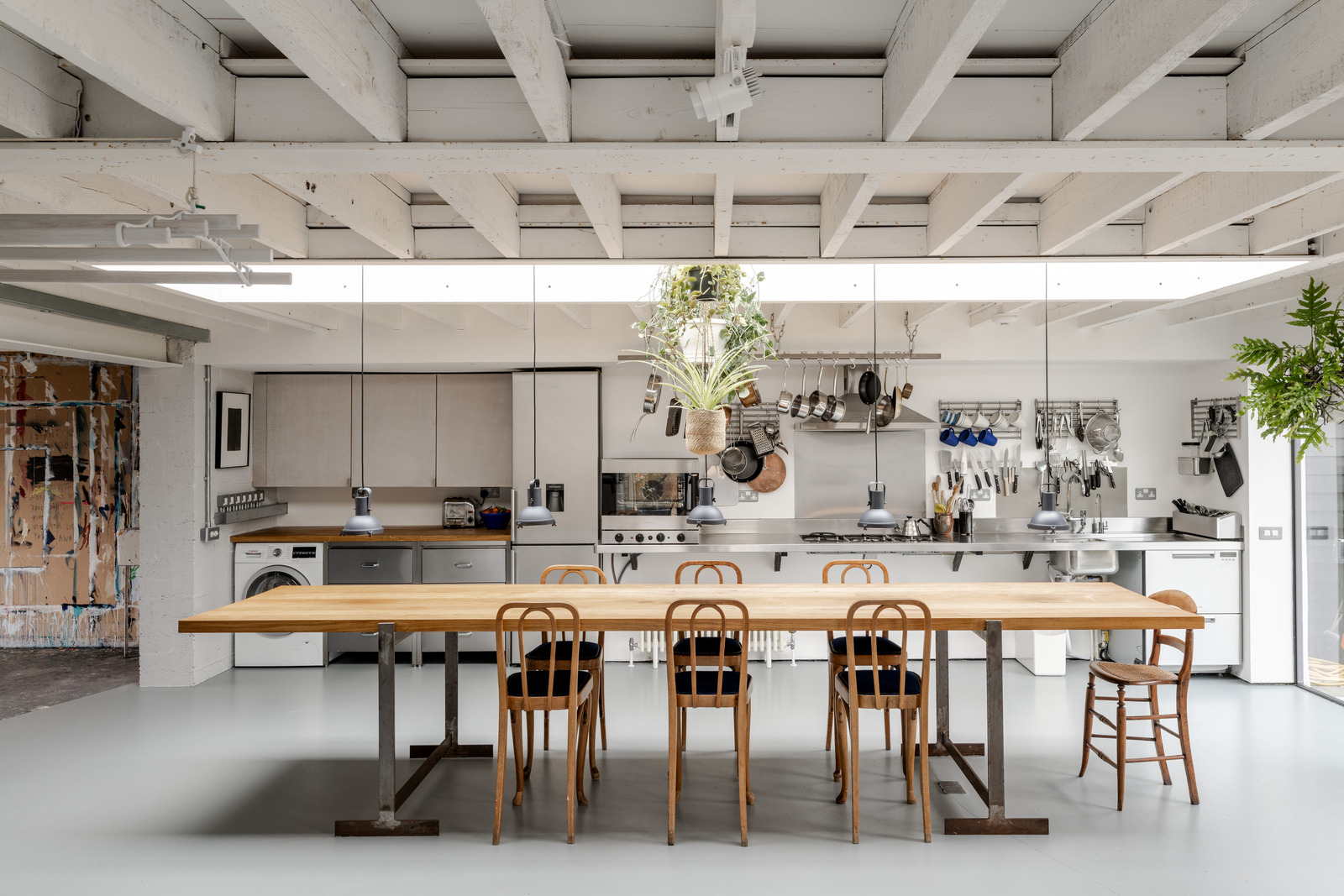cuisine maison rénovée style loft