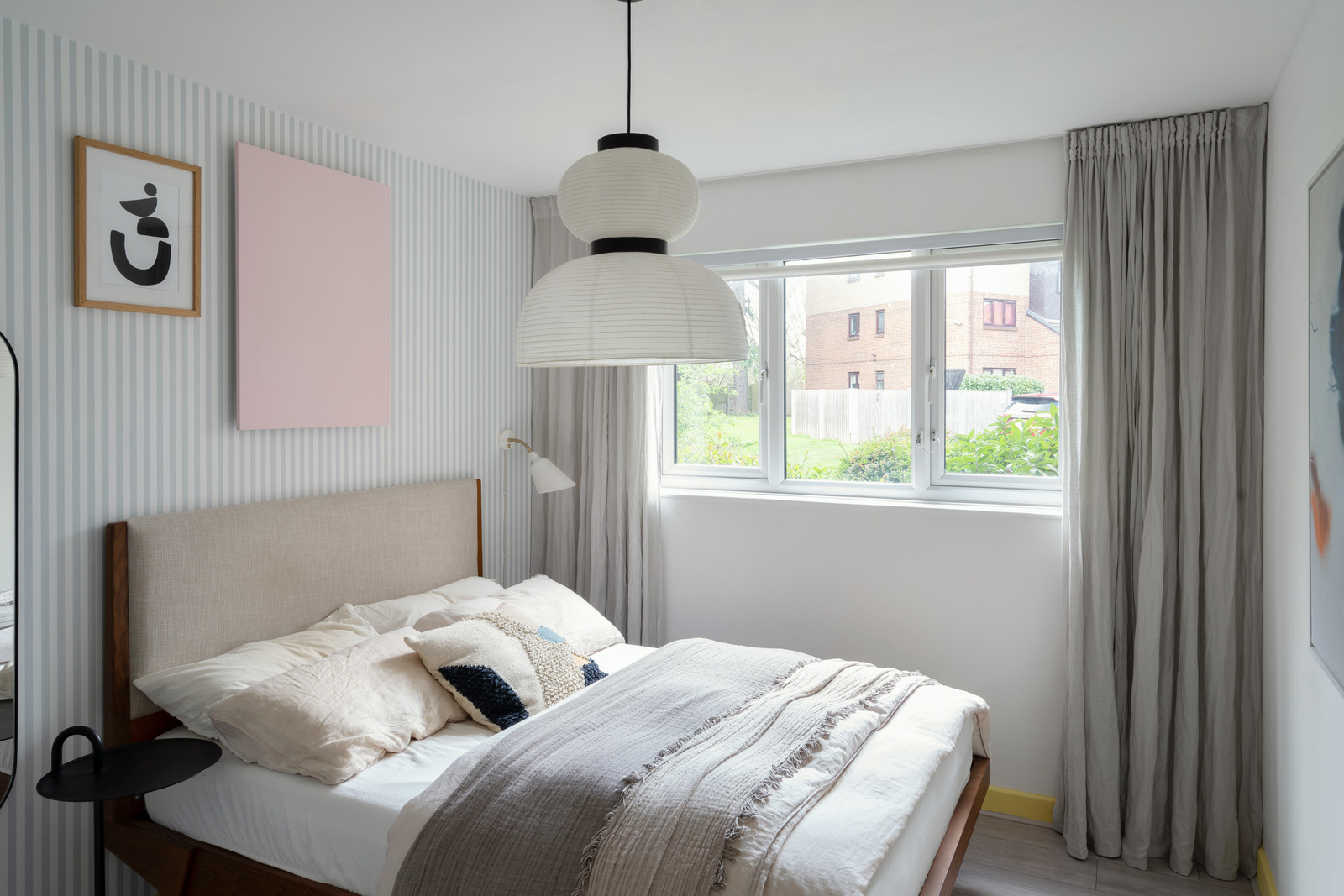 chambre deux-pièces 35m2 décoration colorée