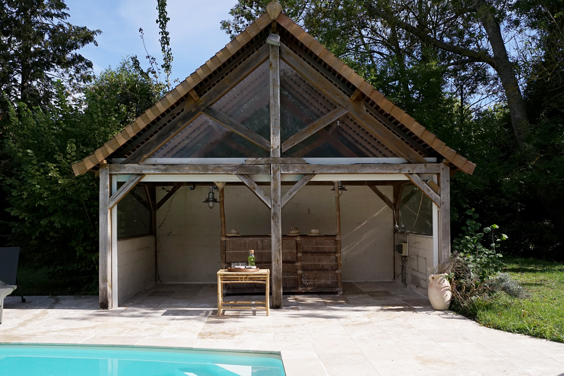 pool house style rustique maison de campagne Maisons Cambrousse