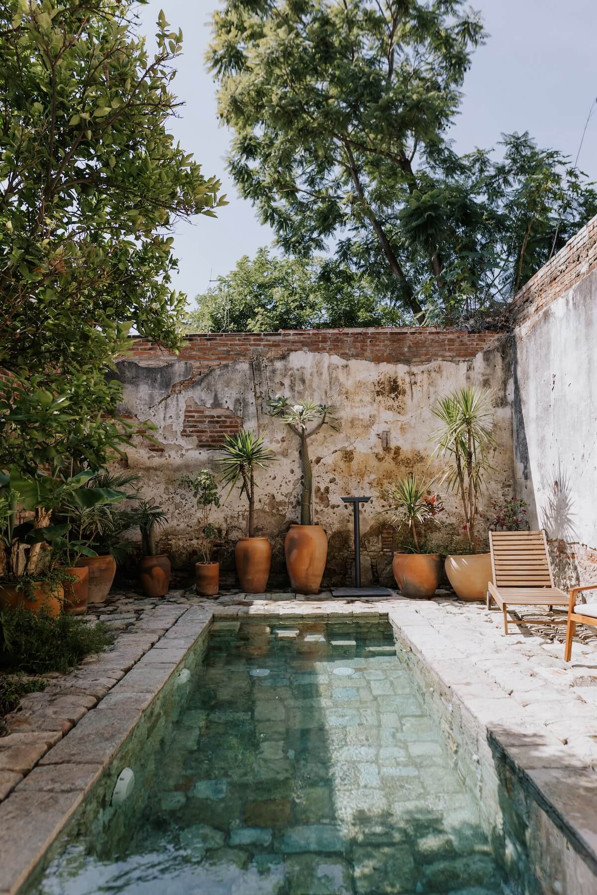 maison architecte avec petit jardin et piscine Casa Hidalgo Mexique maison architecte avec petit jardin et piscine Casa Hidalgo Mexique