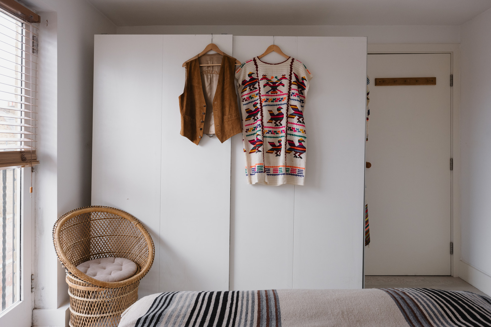 chambre appartement 64m2 décoration bohème chic et vintage