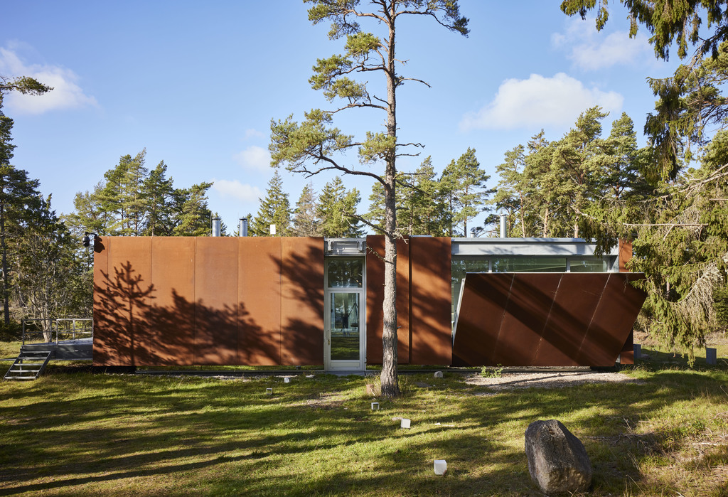 maison architecte Studio Furillen façade acier Corten maison architecte Studio Furillen façade acier Corten