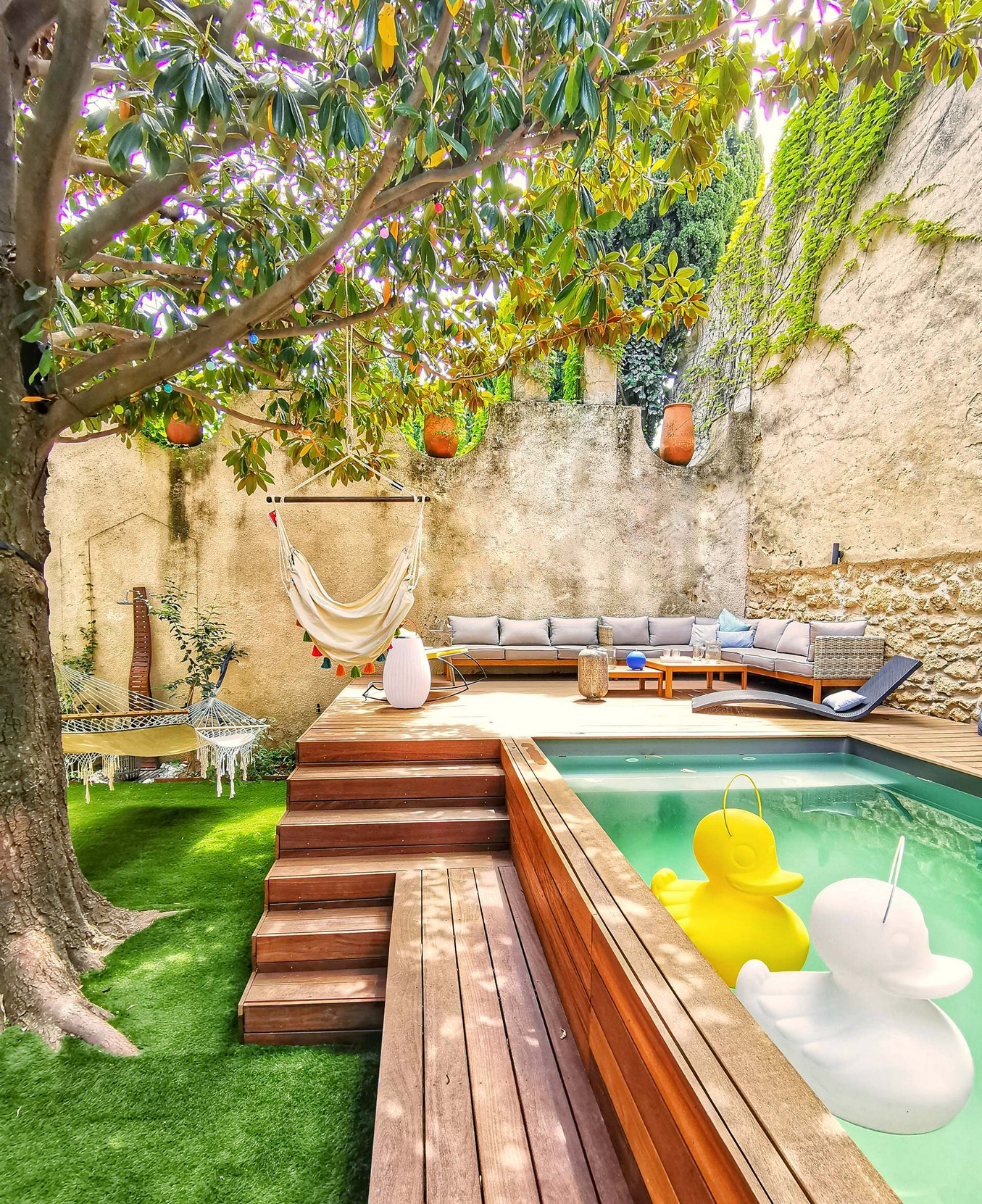 jardin clos de mur avec petite piscine jardin clos de mur avec petite piscine