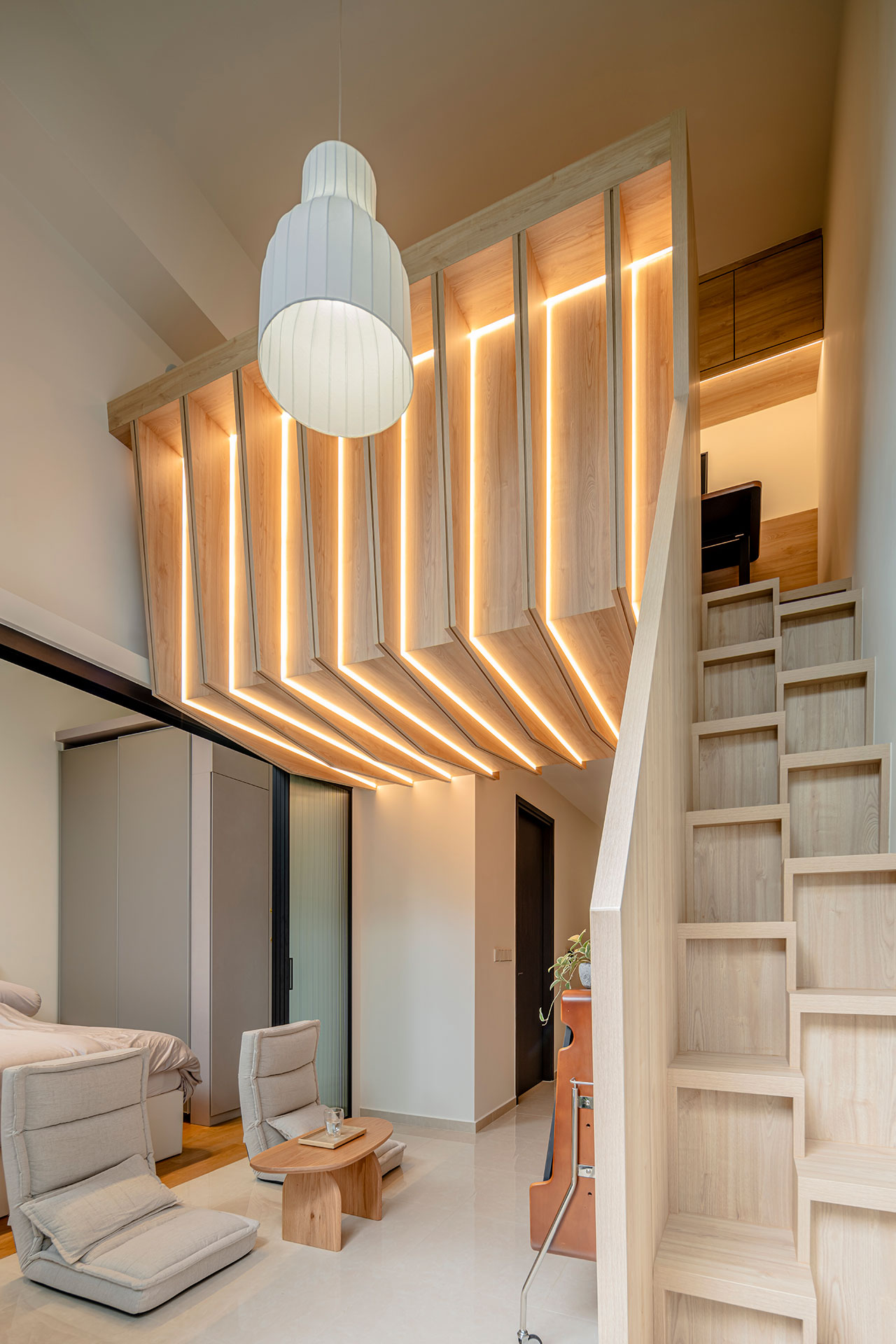 petit appartement 41m2 avec mezzanine décoration design