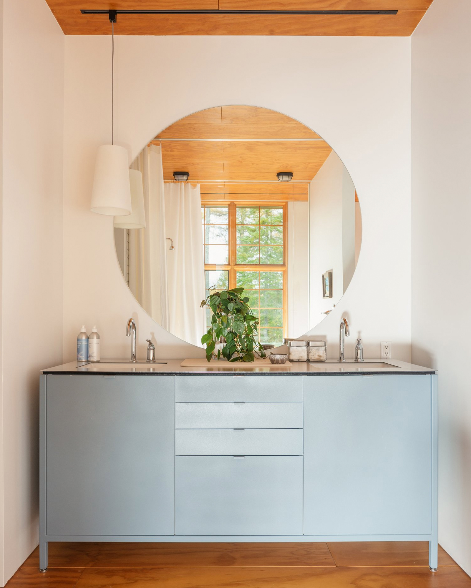 salle de bain grise et bois salle de bain grise et bois
