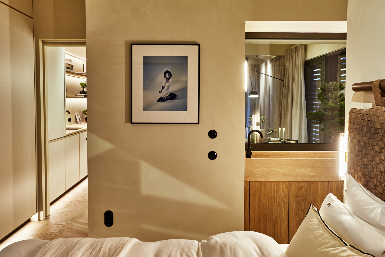 chambre avec salle de bain maison bois préfabriquée 60m2