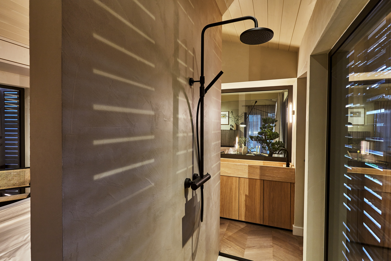 salle de bain design maison bois préfabriquée 60m2