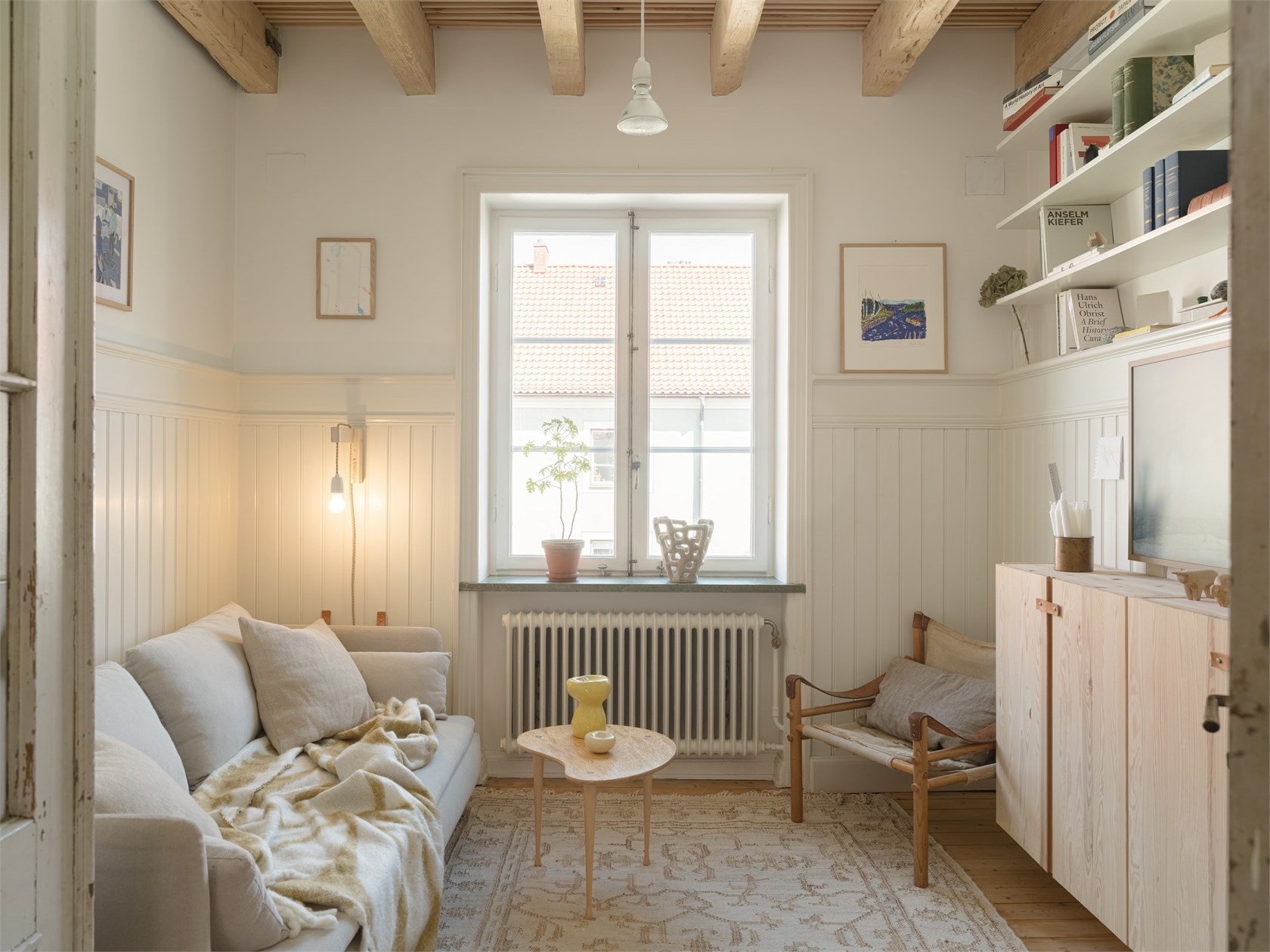 petit salon avec poutres décoration scandinave petit salon avec poutres décoration scandinave