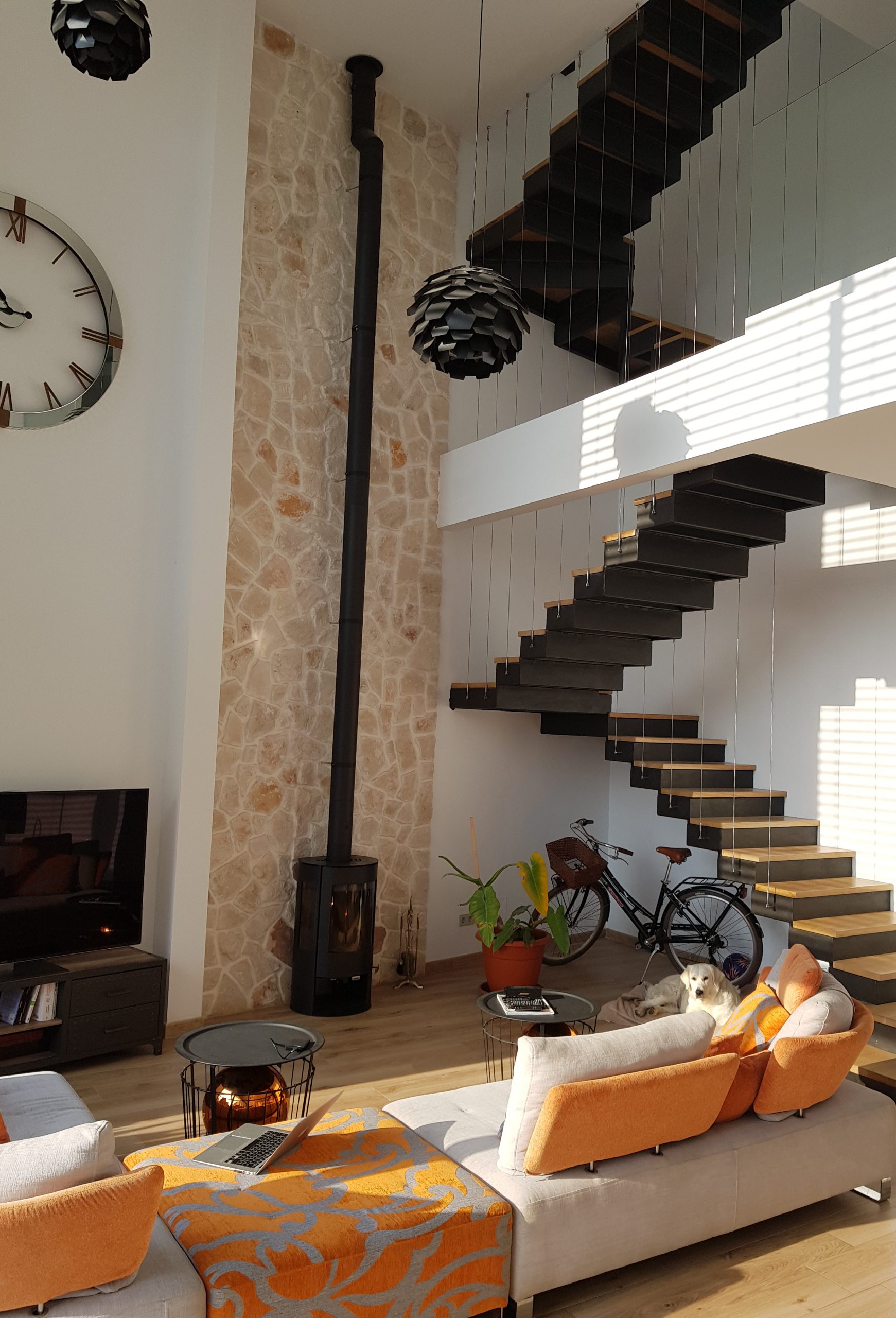 salon loft décoration contemporaine