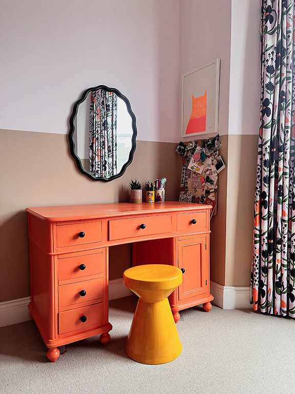 bureau chambre enfant couleur rose et corail décoration contemporaine bureau chambre enfant couleur rose et corail décoration contemporaine