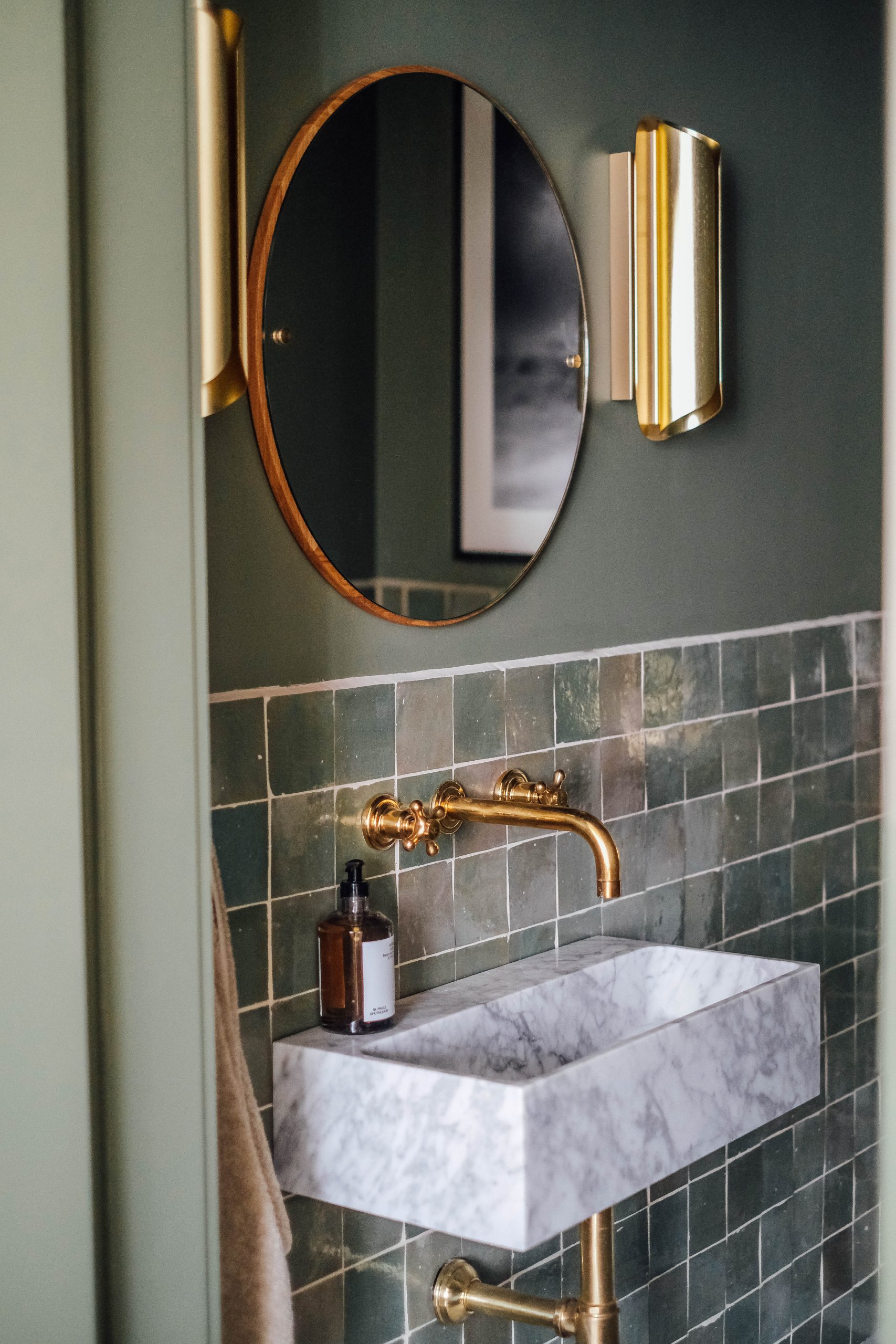 salle de bain décoration campagne chic