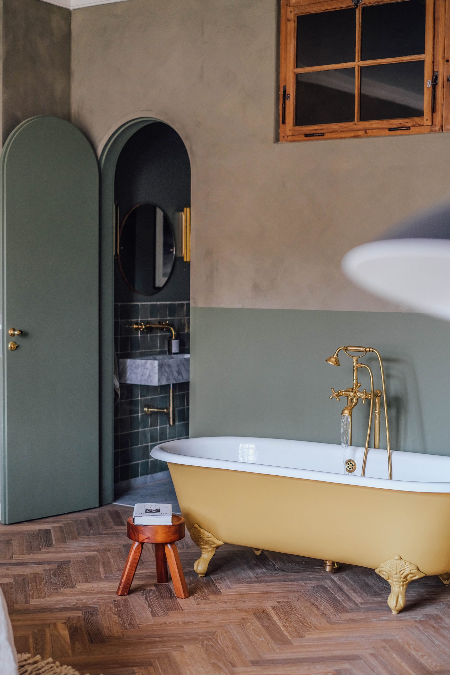 salle de bain décoration campagne chic