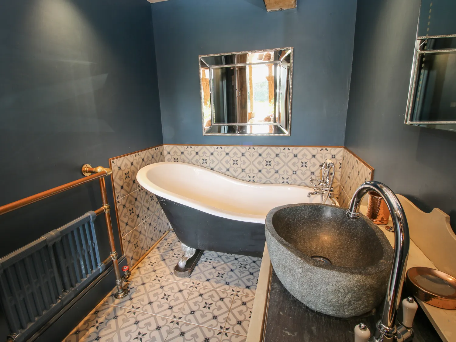 salle de bain rétro
