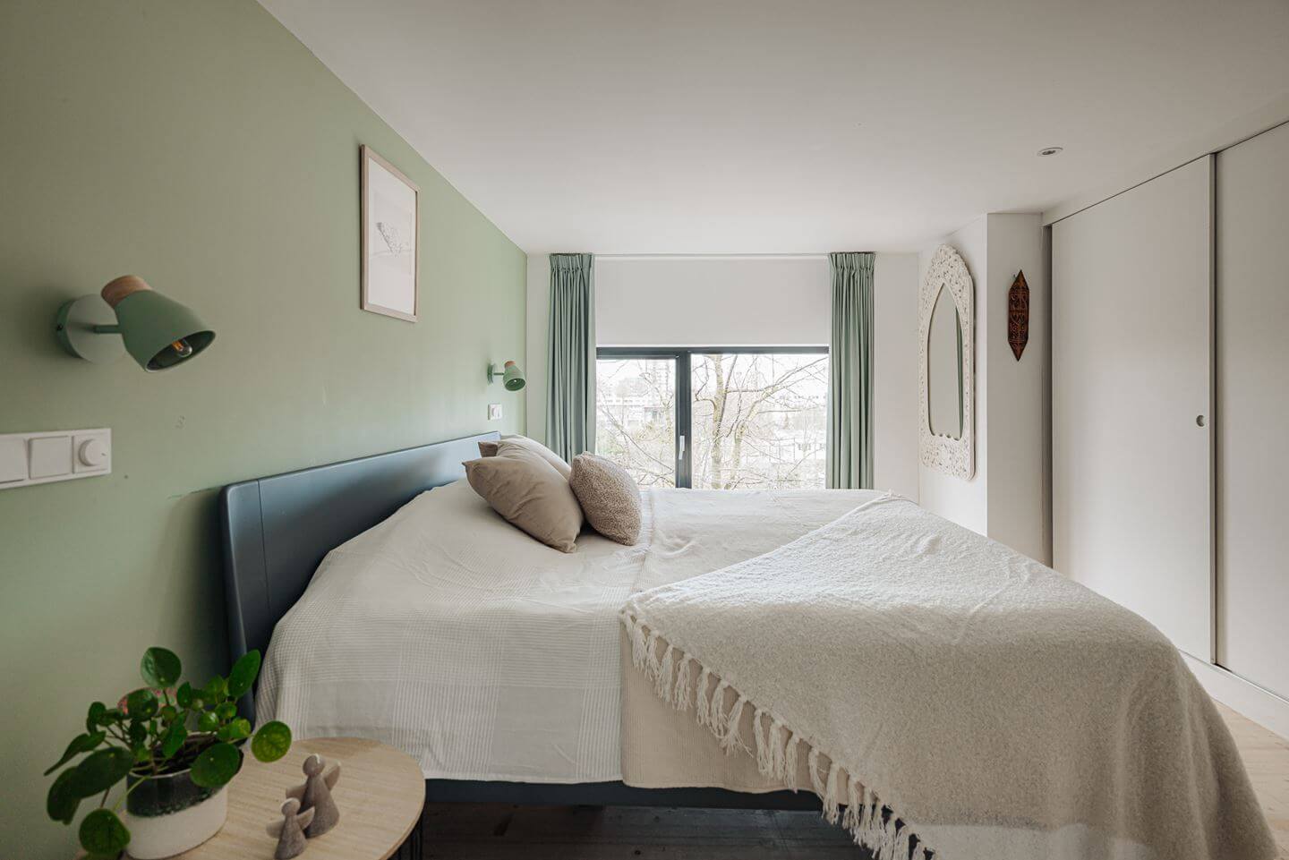 chambre loft mur vert chambre loft mur vert