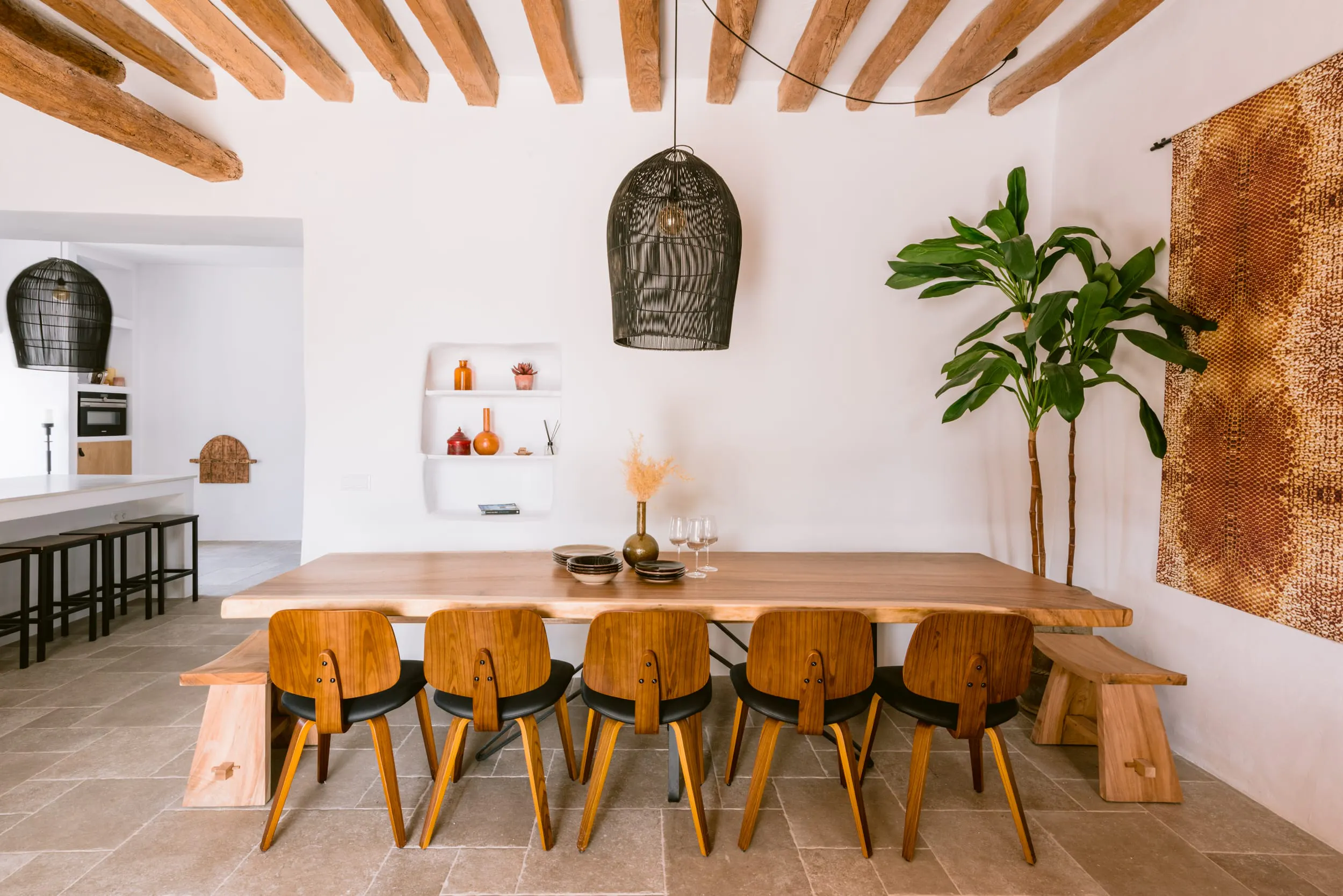 salle à manger avec poutres salle à manger avec poutres