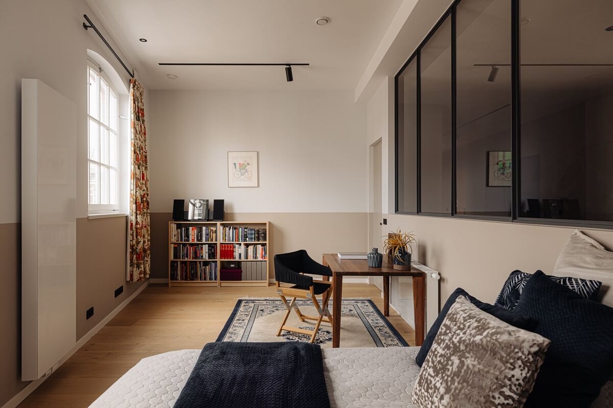 chambre avec verrière appartement contemporain chambre avec verrière appartement contemporain