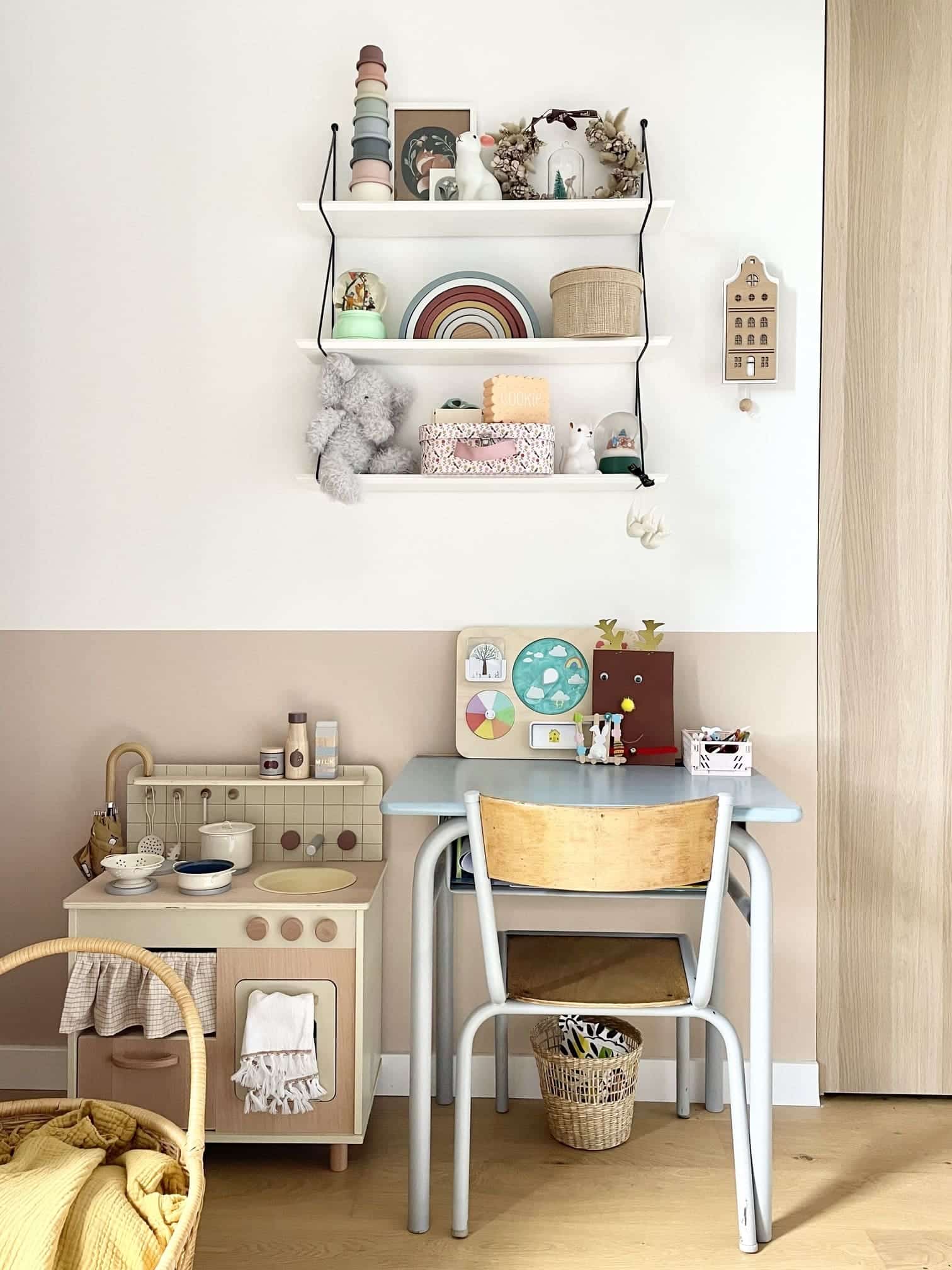 chambre enfant appartement rénové par par Charlotte Gille de Happy Pog