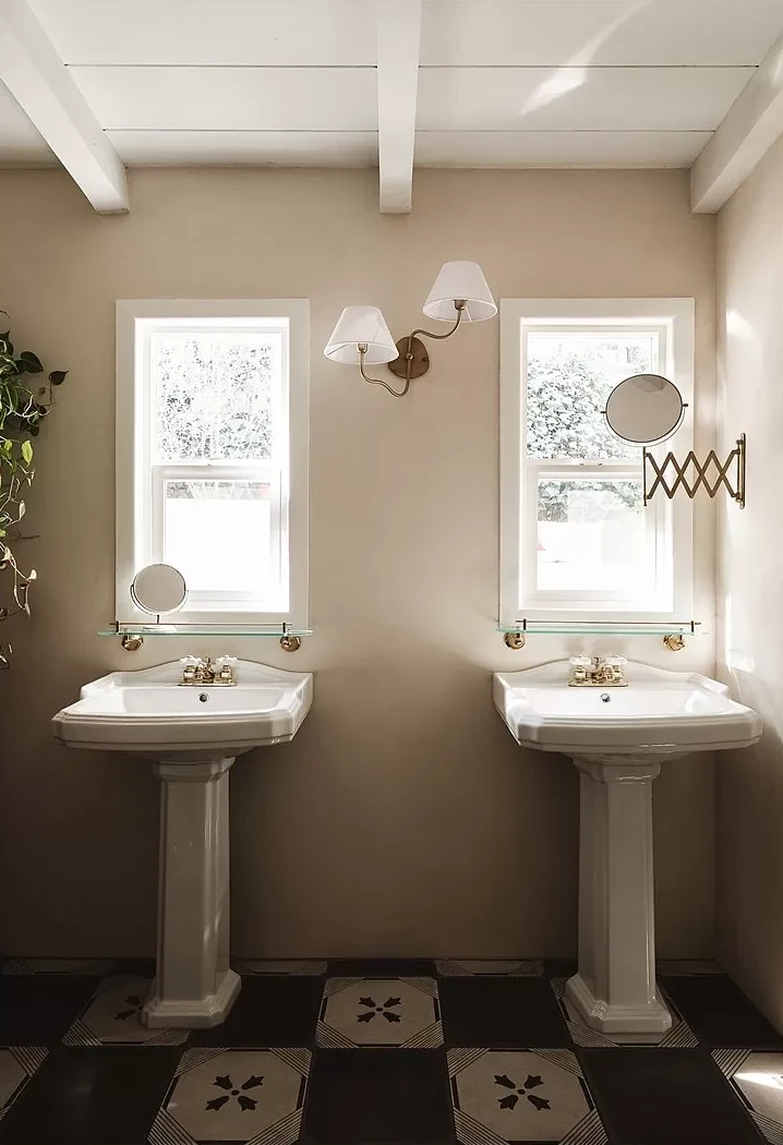 salle de bain rétro