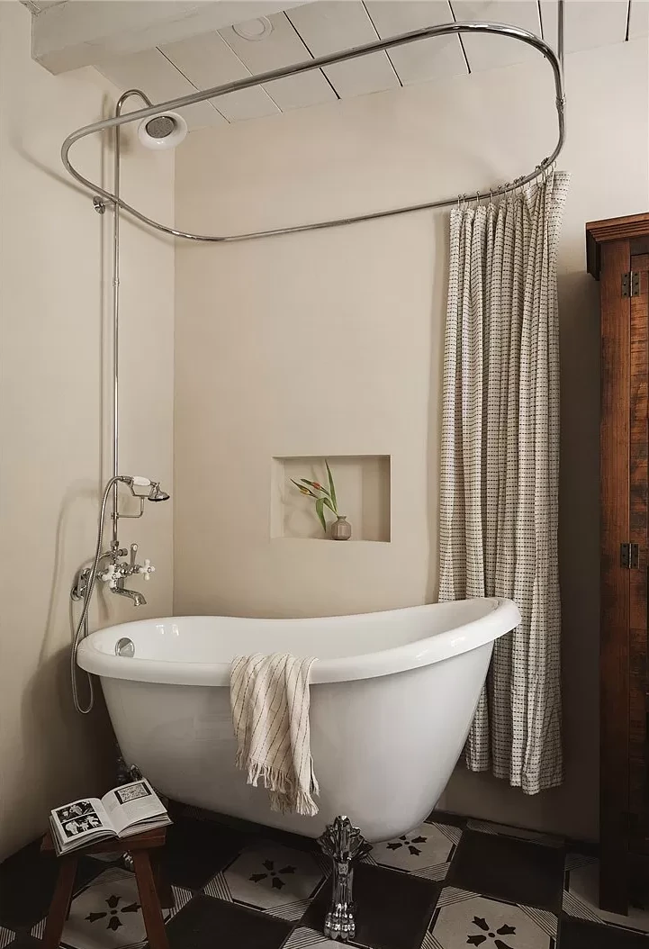 salle de bain rétro