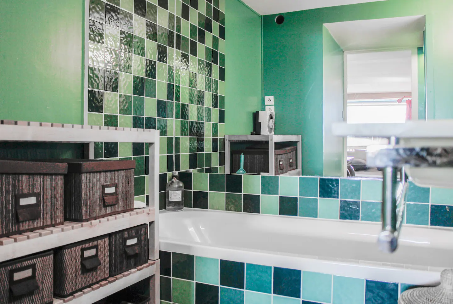 salle de bain carrelage vert salle de bain carrelage vert