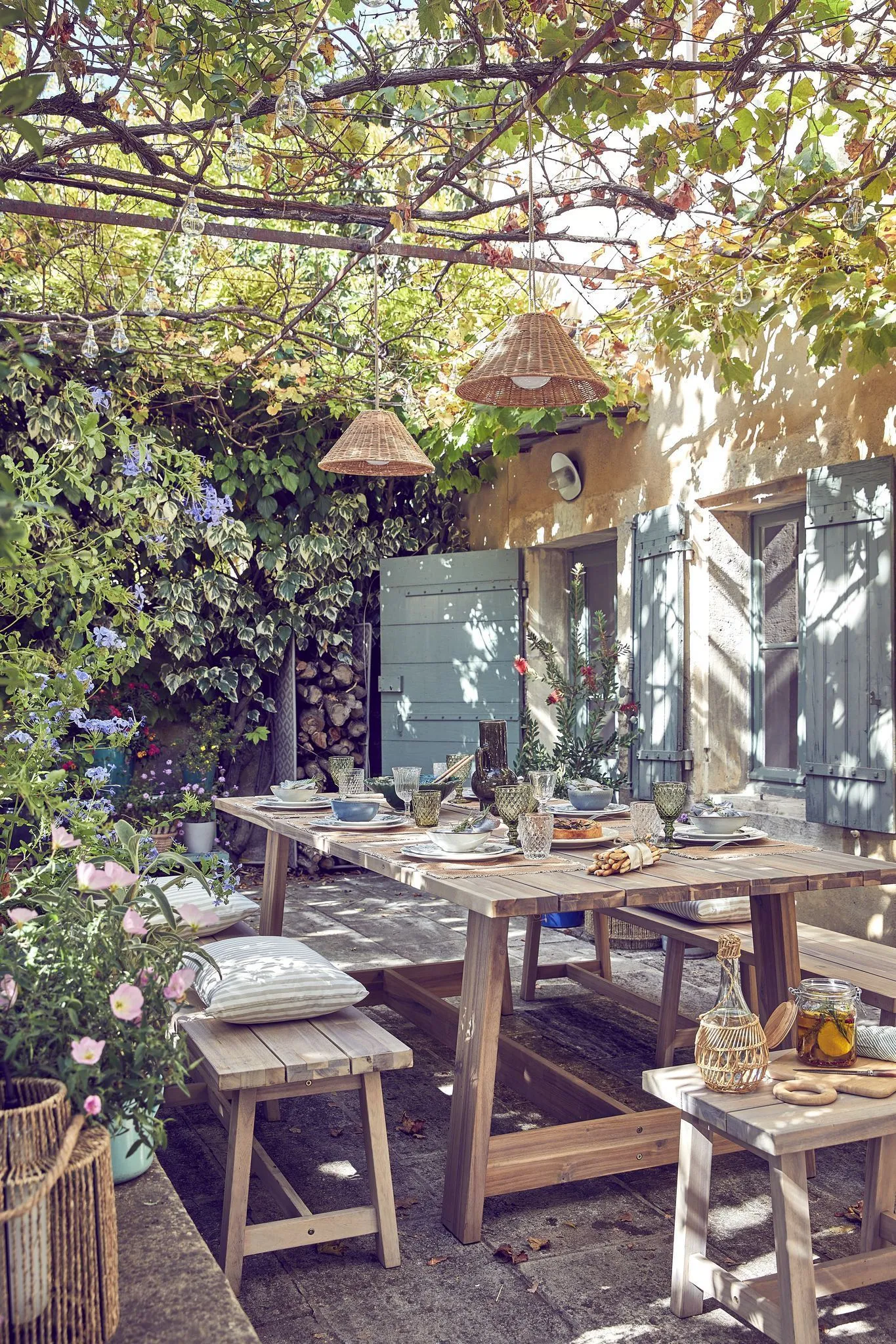 jardin campagnard avec treille jardin campagnard avec treille