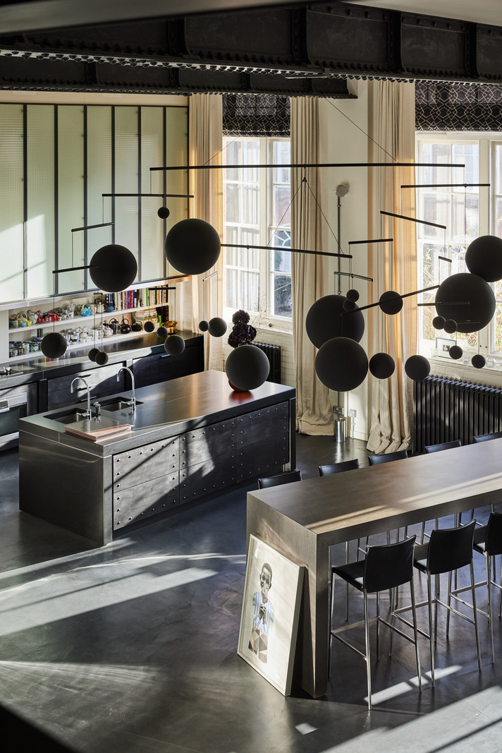cuisine loft monochrome