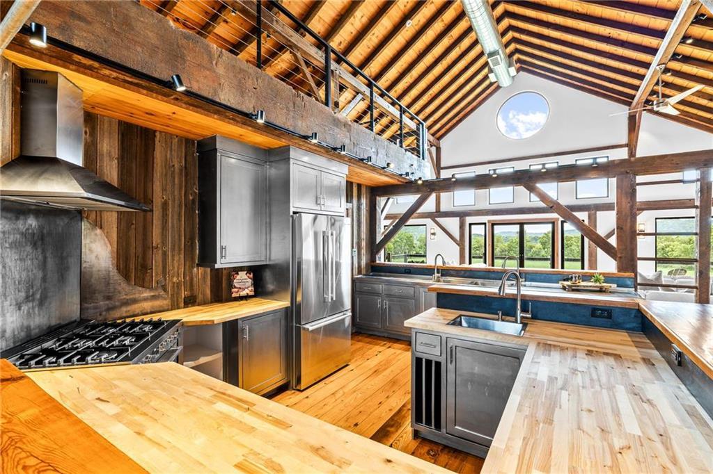 cuisine inox et bois