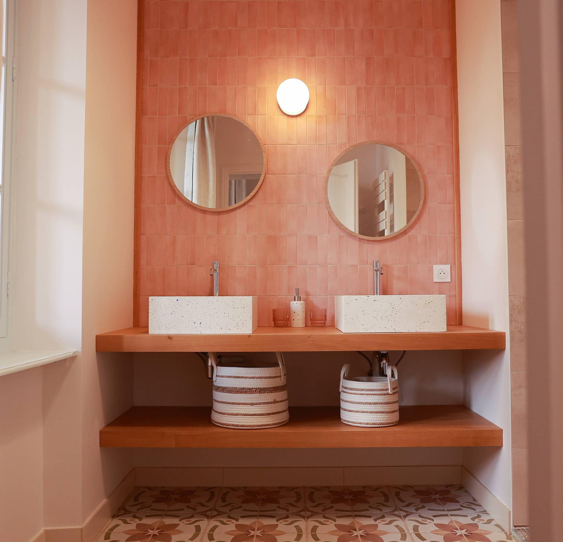 salle de bain terracotta décoration contemporaine salle de bain terracotta décoration contemporaine