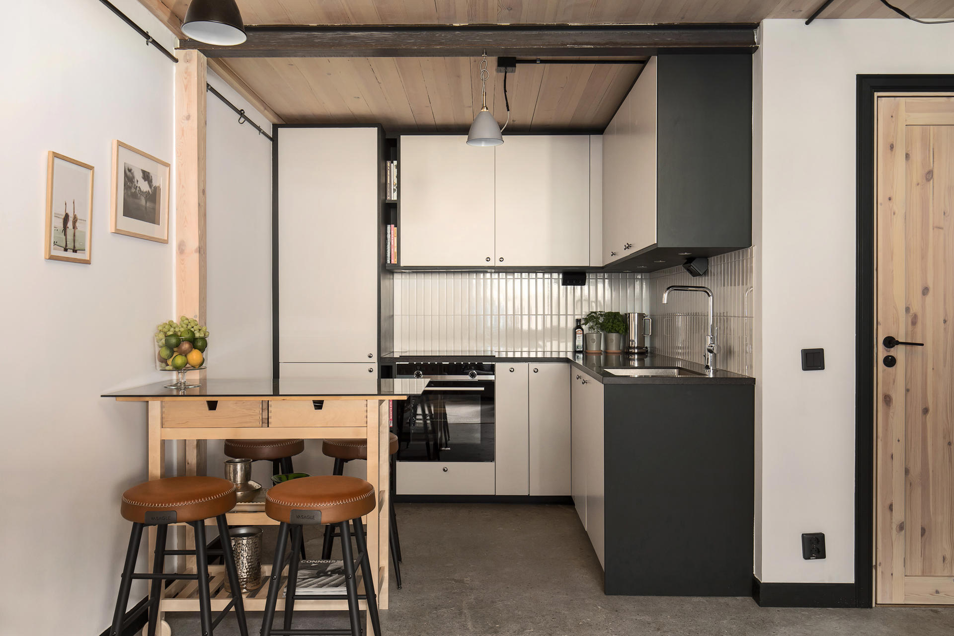 cuisine sous mezzanine mini loft 58m2