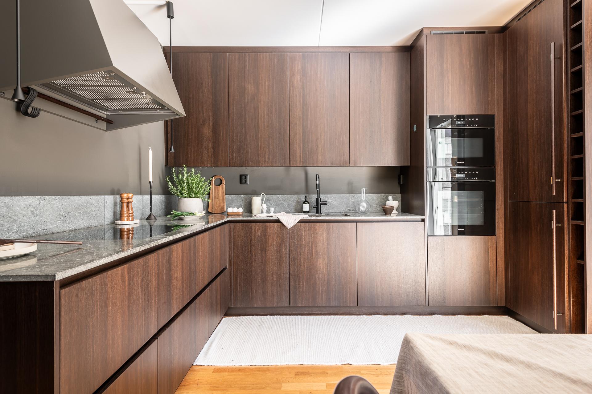 cuisine design bois de noyer