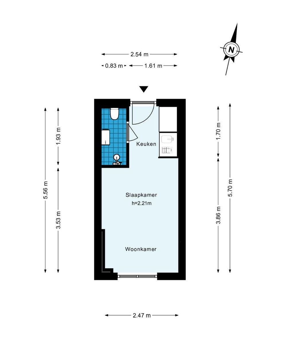 plan studio 15m2